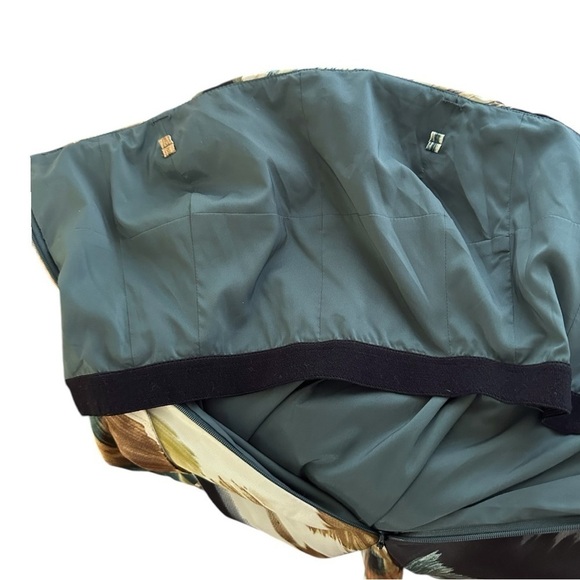 NWT Ann Taylor- Abstract Print Strapless Dress w/ Built In Bra - Size 6 - Picture 9 of 10